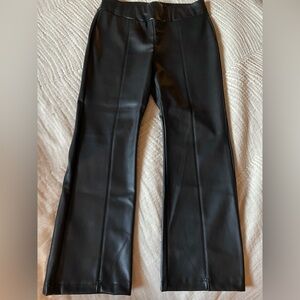 Black Faux Leather Pants
